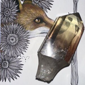 Smokey Garden Quartz Scroter flawed beautiful piece just a shorter scepter